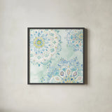 Jaipur III by Danhui Nai. Shown in a sleek black glass frame for a contemporary gallery look. Available as an archival giclee rolled canvas, fine art paper, or poster print. SKU 38672a.