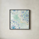 Jaipur IV by Danhui Nai. Shown in a sleek black glass frame for a contemporary gallery look. Available as an archival giclee rolled canvas, fine art paper, or poster print. SKU 38673a.