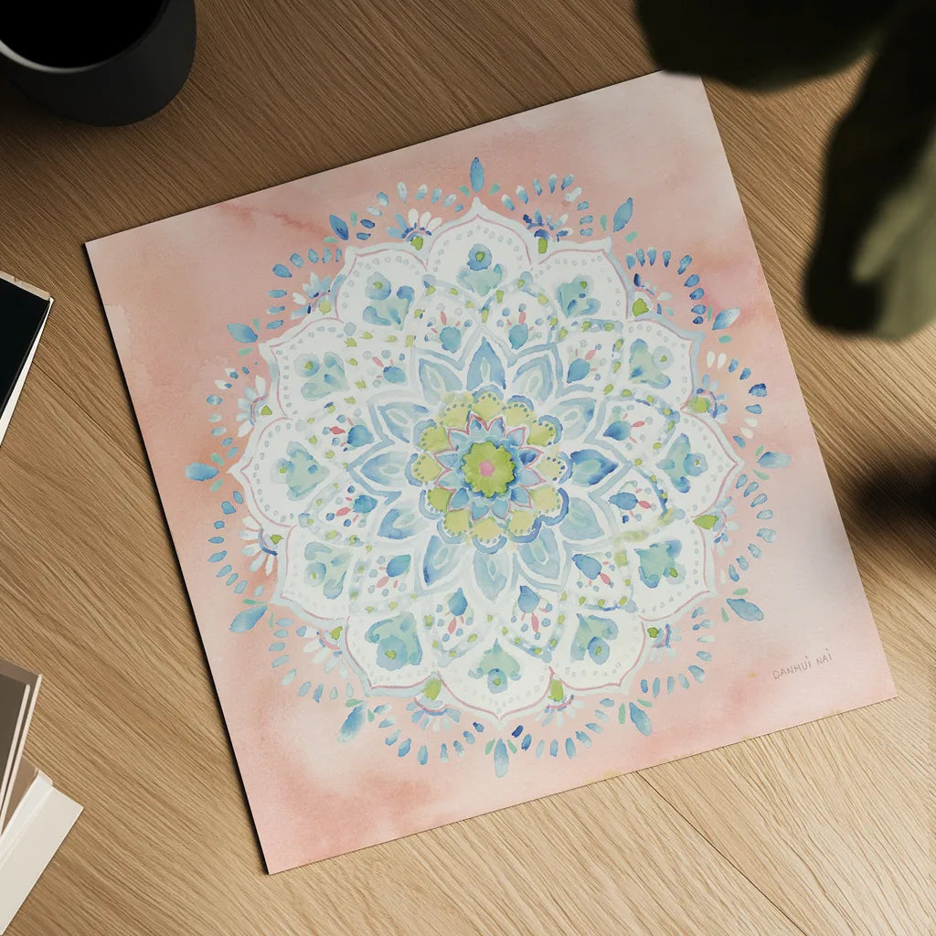 Jaipur V by Danhui Nai. Shown as a detailed flat fine art print, highlighting archival giclee quality. Available as an archival giclee rolled canvas, fine art paper, or poster print. SKU 38674a.