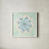 Jaipur VI by Danhui Nai. Shown in a crisp white glass frame for a clean and minimalist style. Available as an archival giclee rolled canvas, fine art paper, or poster print. SKU 38675a.