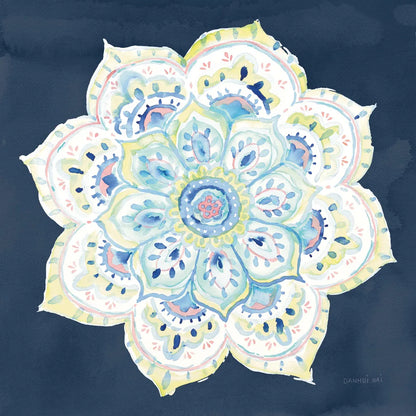 Jaipur VI Navy by Danhui Nai. SKU 39356a. Archival Giclee Fine art print for wall decor.