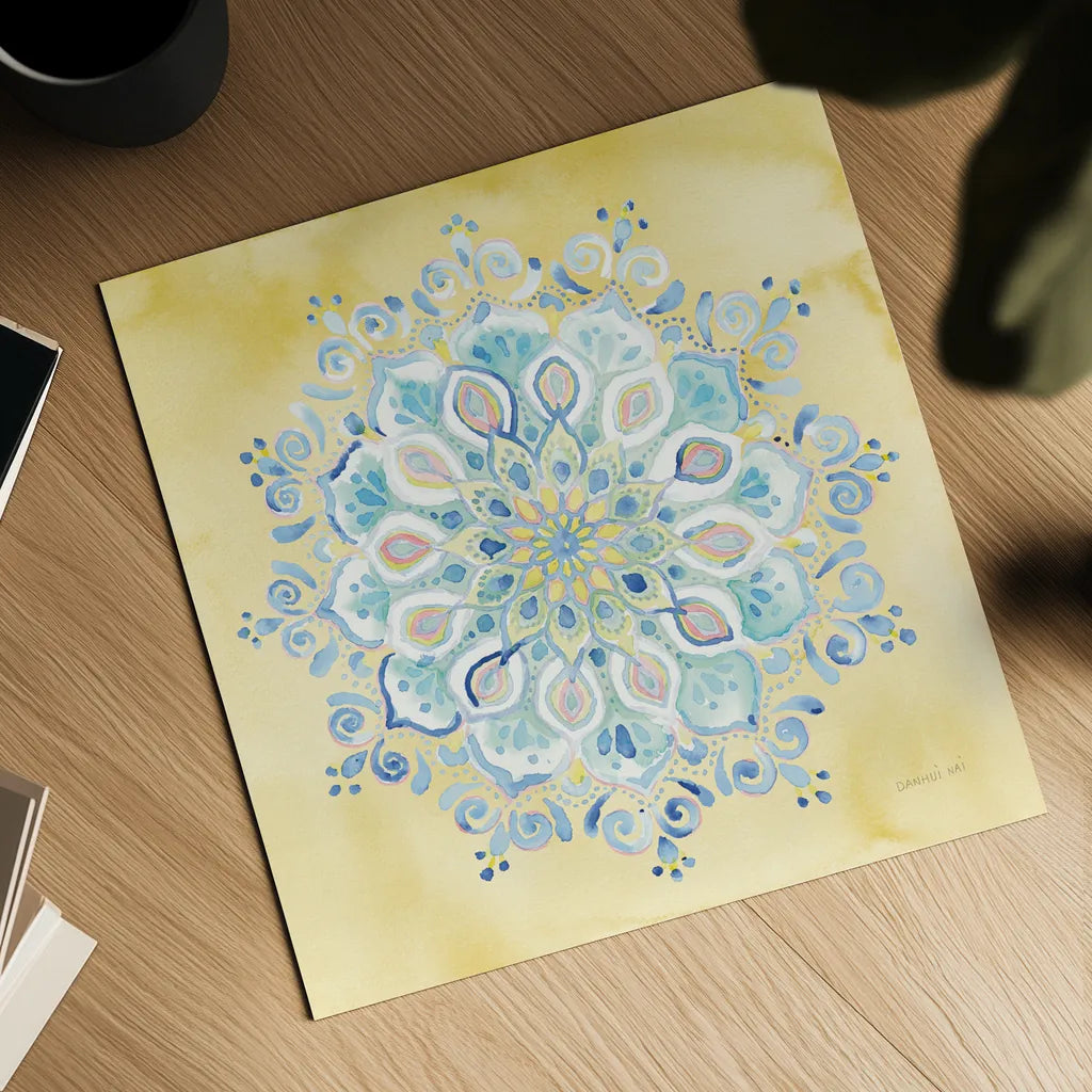 Jaipur VII by Danhui Nai. Shown as a detailed flat fine art print, highlighting archival giclee quality. Available as an archival giclee rolled canvas, fine art paper, or poster print. SKU 38676a.