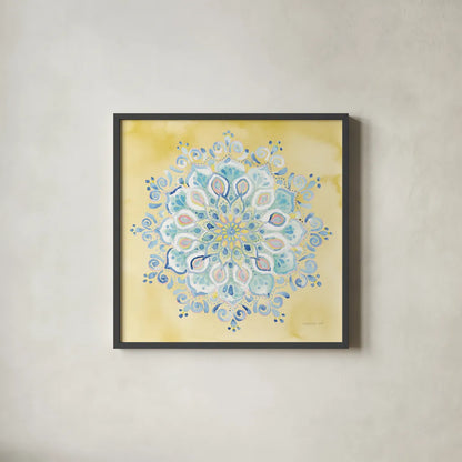 Jaipur VII by Danhui Nai. Shown in a sleek black glass frame for a contemporary gallery look. Available as an archival giclee rolled canvas, fine art paper, or poster print. SKU 38676a.