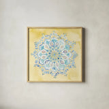 Jaipur VII by Danhui Nai. Shown in a natural wood glass frame for a timeless modern aesthetic. Available as an archival giclee rolled canvas, fine art paper, or poster print. SKU 38676a.