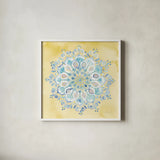 Jaipur VII by Danhui Nai. Shown in a crisp white glass frame for a clean and minimalist style. Available as an archival giclee rolled canvas, fine art paper, or poster print. SKU 38676a.