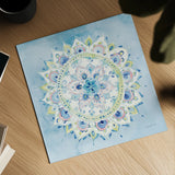 Jaipur VIII by Danhui Nai. Shown as a detailed flat fine art print, highlighting archival giclee quality. Available as an archival giclee rolled canvas, fine art paper, or poster print. SKU 38677a.