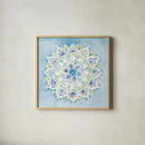 Jaipur VIII by Danhui Nai. Shown in a natural wood glass frame for a timeless modern aesthetic. Available as an archival giclee rolled canvas, fine art paper, or poster print. SKU 38677a.