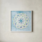 Jaipur VIII by Danhui Nai. Shown in a crisp white glass frame for a clean and minimalist style. Available as an archival giclee rolled canvas, fine art paper, or poster print. SKU 38677a.