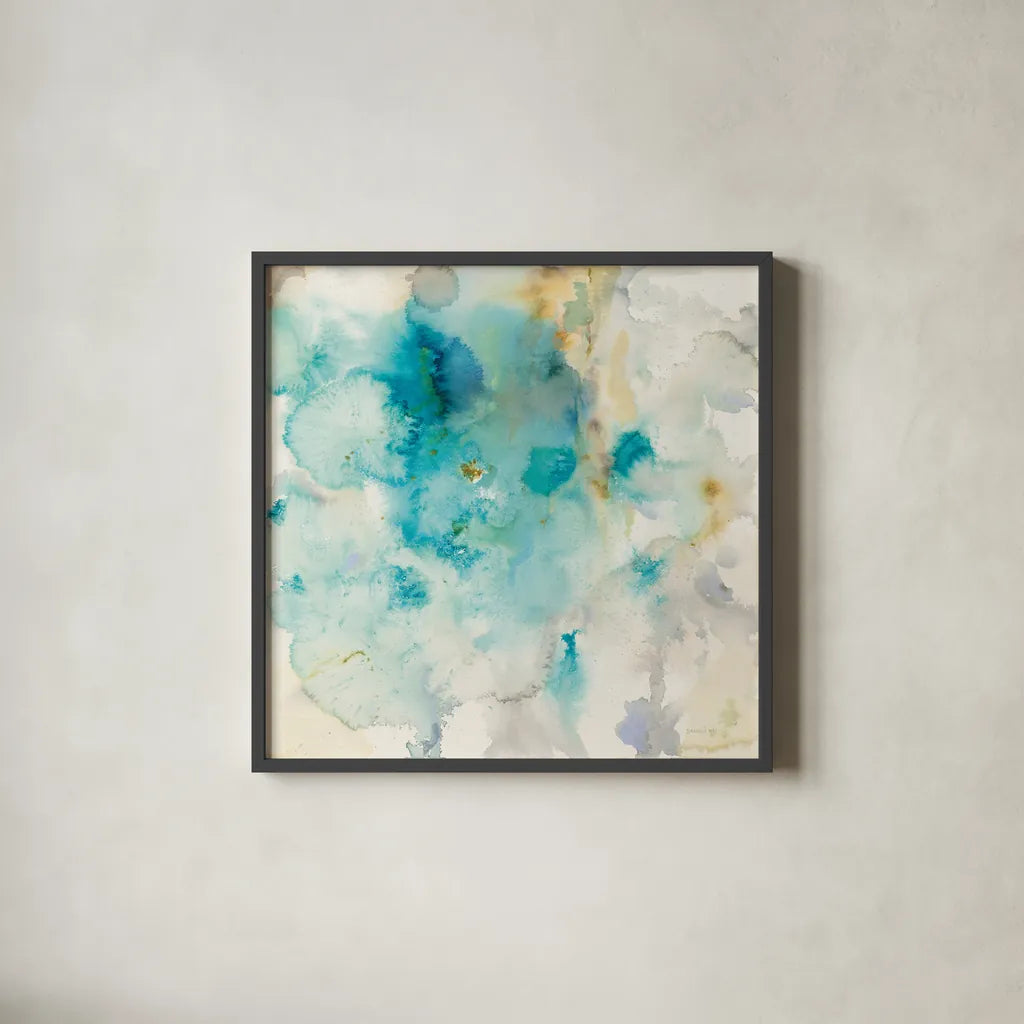 Jaipur XI by Danhui Nai. Shown in a sleek black glass frame for a contemporary gallery look. Available as an archival giclee rolled canvas, fine art paper, or poster print. SKU 38680a.