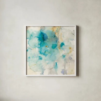 Jaipur XI by Danhui Nai. Shown in a crisp white glass frame for a clean and minimalist style. Available as an archival giclee rolled canvas, fine art paper, or poster print. SKU 38680a.