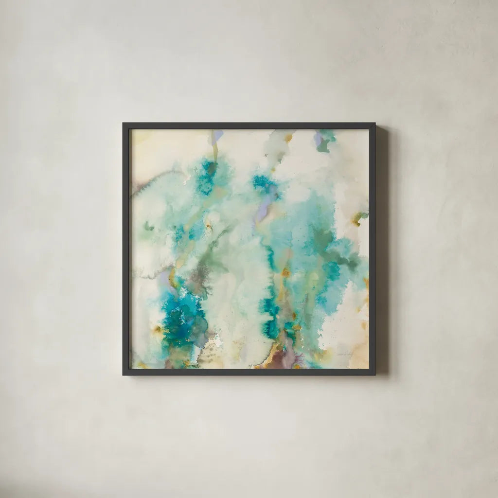 Jaipur XII by Danhui Nai. Shown in a sleek black glass frame for a contemporary gallery look. Available as an archival giclee rolled canvas, fine art paper, or poster print. SKU 38681a.