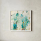 Jaipur XII by Danhui Nai. Shown in a crisp white glass frame for a clean and minimalist style. Available as an archival giclee rolled canvas, fine art paper, or poster print. SKU 38681a.