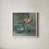 Joy of Paris I by Danhui Nai. Shown in a crisp white glass frame for a clean and minimalist style. Available as an archival giclee rolled canvas, fine art paper, or poster print. SKU 18238a.