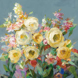 Joy of the Garden Sq I Yellow by Danhui Nai. SKU 53134a. Archival Giclee Fine art print for wall decor.