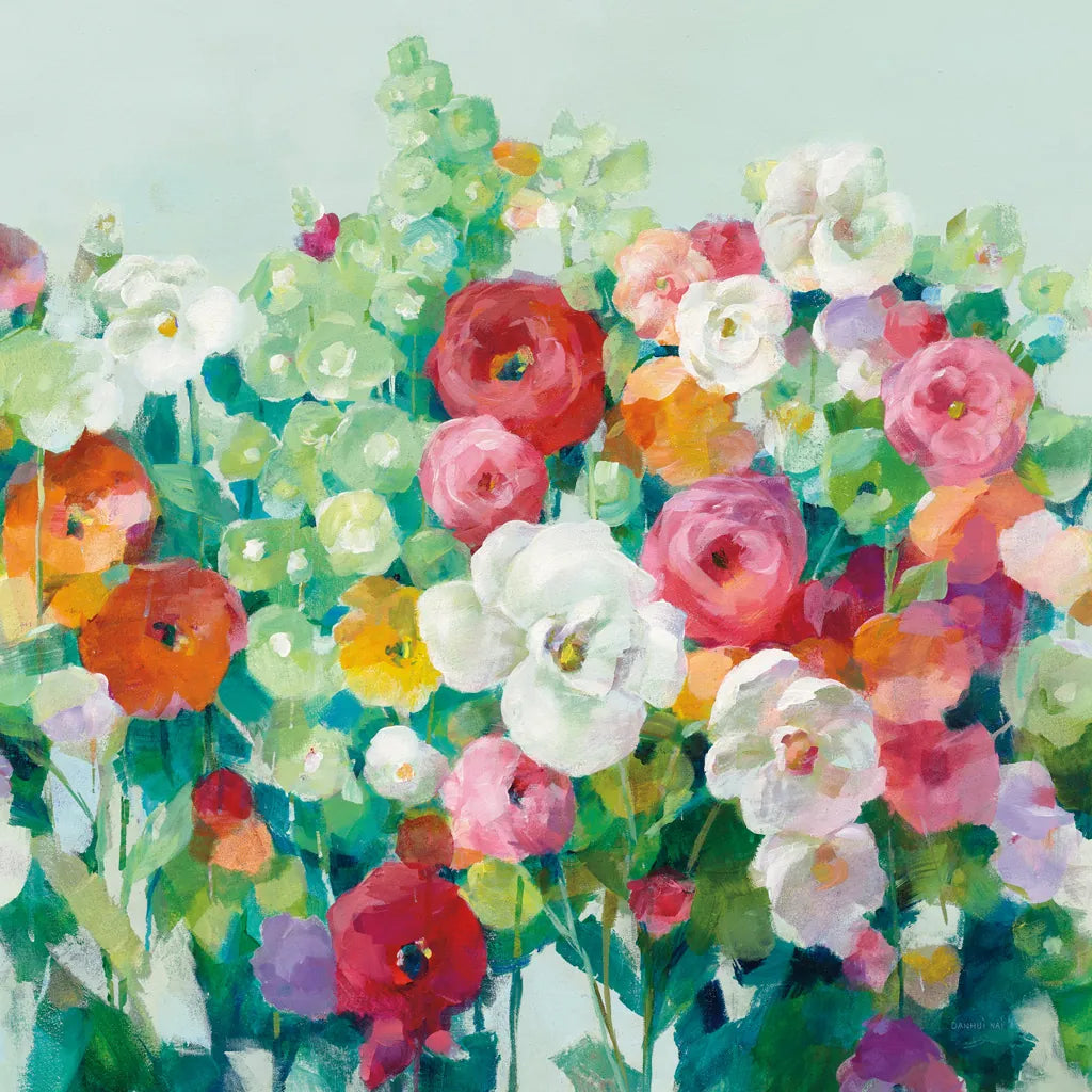 June Beauties Pale Blue by Danhui Nai. SKU 56529a. Archival Giclee Fine art print for wall decor.