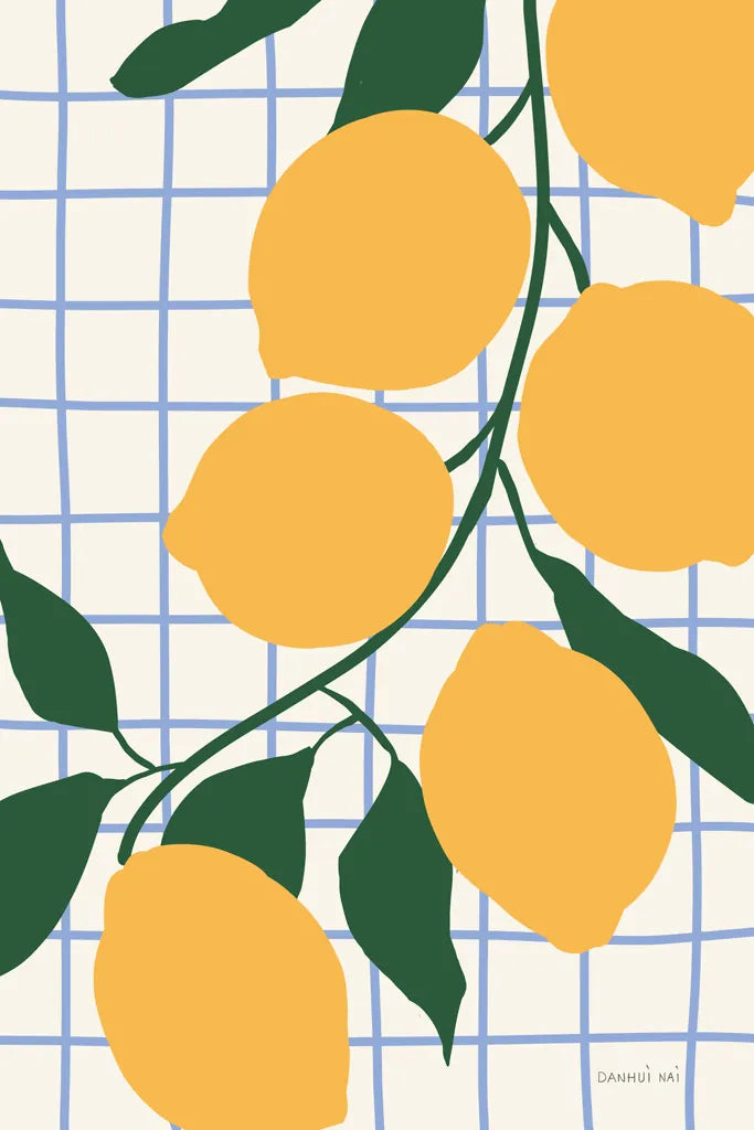 Kitchen Lemons by Danhui Nai. SKU 94981h. Archival Giclee Fine art print for wall decor.