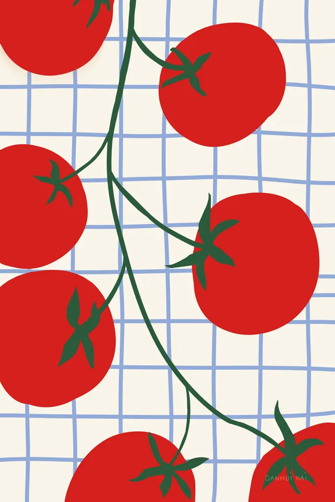 Kitchen Tomatoes by Danhui Nai. SKU 94980h. Archival Giclee Fine art print for wall decor.