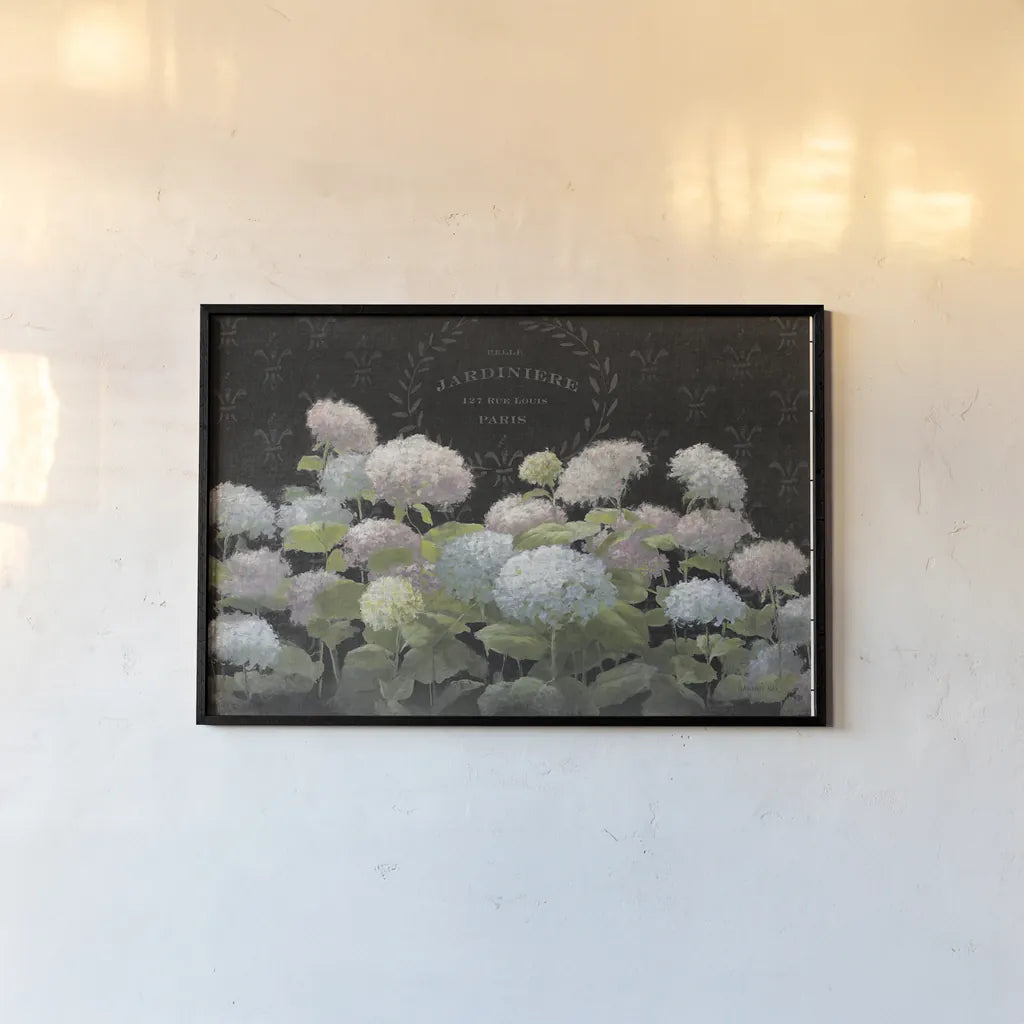 La Belle Jardiniere by Danhui Nai. shown as a paper print in a black flame. Available as a archival giclee rolled canvas, fine art paper, or poster print. SKU 13909i.