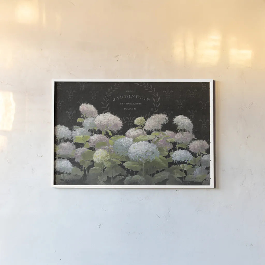 La Belle Jardiniere by Danhui Nai. shown as a paper print in a white frame. Available as a archival giclee rolled canvas, fine art paper, or poster print. SKU 13909i.