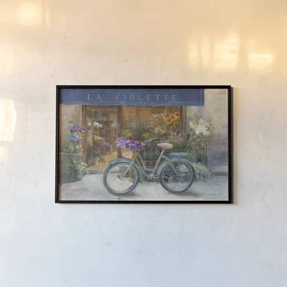 La Violette Grand by Danhui Nai. shown as a paper print in a black flame. Available as a archival giclee rolled canvas, fine art paper, or poster print. SKU 12224i.