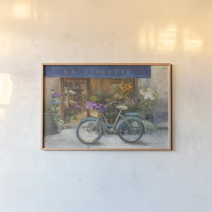 La Violette Grand by Danhui Nai. shown as a paper print in a natural frame. Available as a archival giclee rolled canvas, fine art paper, or poster print. SKU 12224i.