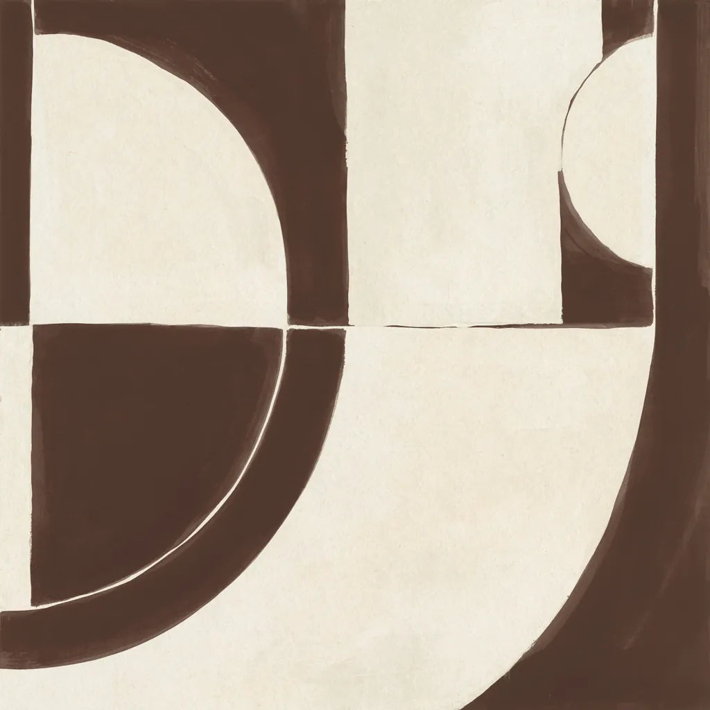 Laid Back Chocolate Brown by Danhui Nai. SKU 91418a. Archival Giclee Fine art print for wall decor.