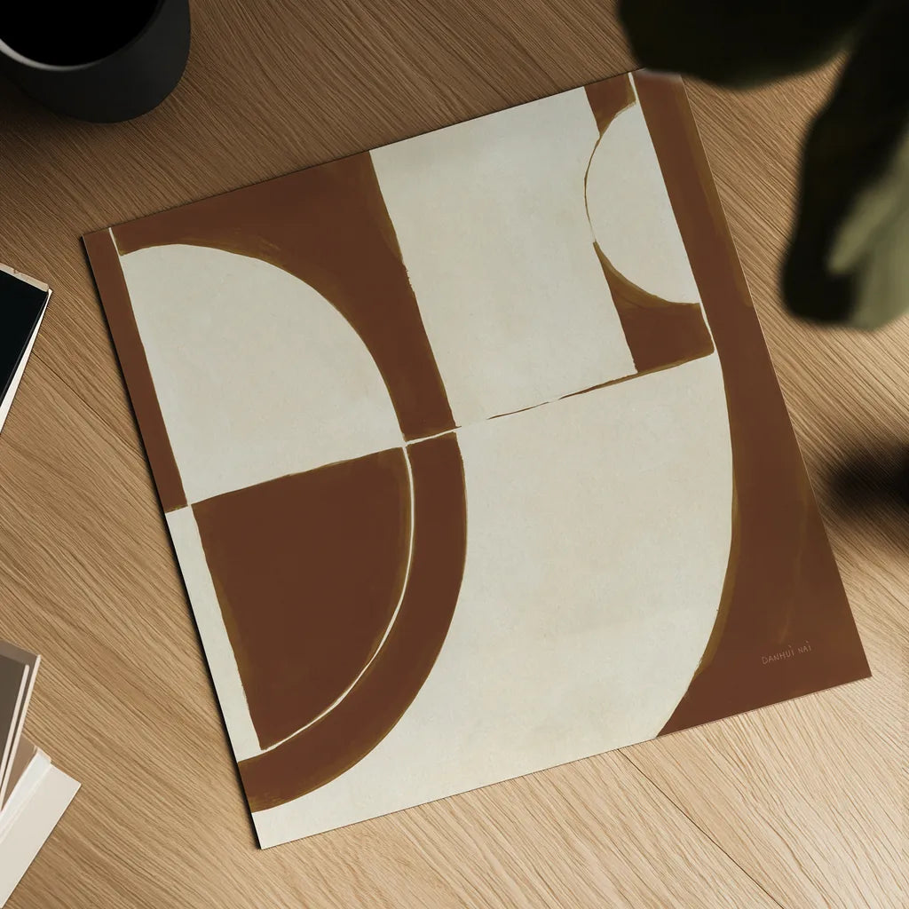 Laid Back Sepia by Danhui Nai. Shown as a detailed flat fine art print, highlighting archival giclee quality. Available as an archival giclee rolled canvas, fine art paper, or poster print. SKU 91300a.