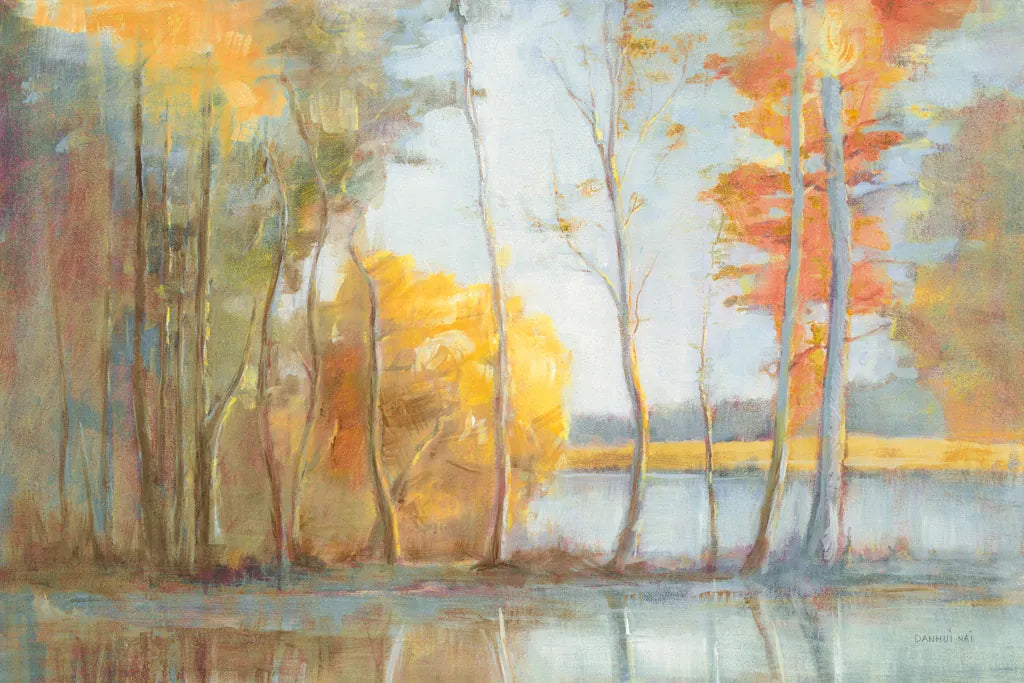 Lakeside Reflection Crop by Danhui Nai. SKU 50232i. Archival Giclee Fine art print for wall decor.