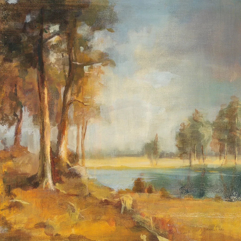 Landscape Trio I by Danhui Nai. SKU 22002a. Archival Giclee Fine art print for wall decor.