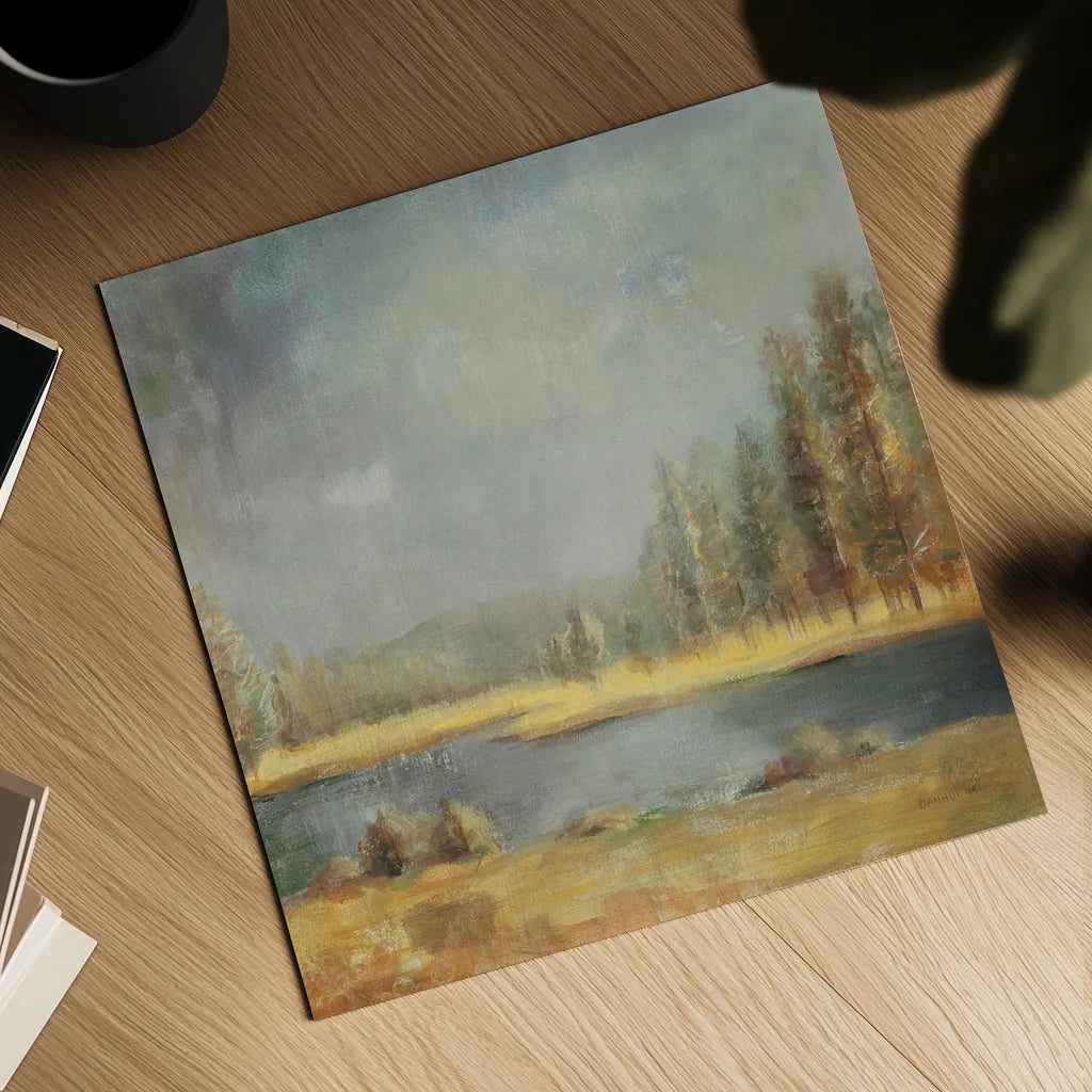 Landscape Trio II by Danhui Nai. Shown as a detailed flat fine art print, highlighting archival giclee quality. Available as an archival giclee rolled canvas, fine art paper, or poster print. SKU 22003a.