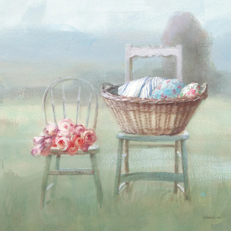 Laundry Day III by Danhui Nai. SKU 73585a. Archival Giclee Fine art print for wall decor.