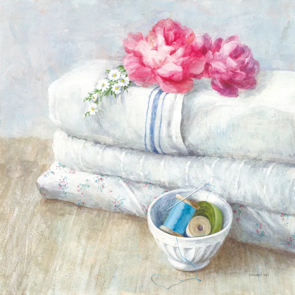 Laundry Day IV by Danhui Nai. SKU 73586a. Archival Giclee Fine art print for wall decor.