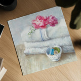 Laundry Day IV by Danhui Nai. Shown as a detailed flat fine art print, highlighting archival giclee quality. Available as an archival giclee rolled canvas, fine art paper, or poster print. SKU 73586a.