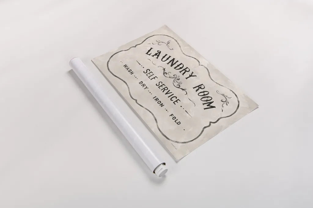 Laundry Day VII Neutral by Danhui Nai. shown as a rolled paper print. Available as archival giclee rolled canvas, fine art paper, or poster print. SKU 73682i.