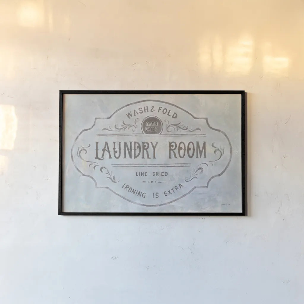 Laundry Day VIII by Danhui Nai. shown as a paper print in a black flame. Available as a archival giclee rolled canvas, fine art paper, or poster print. SKU 73590i.