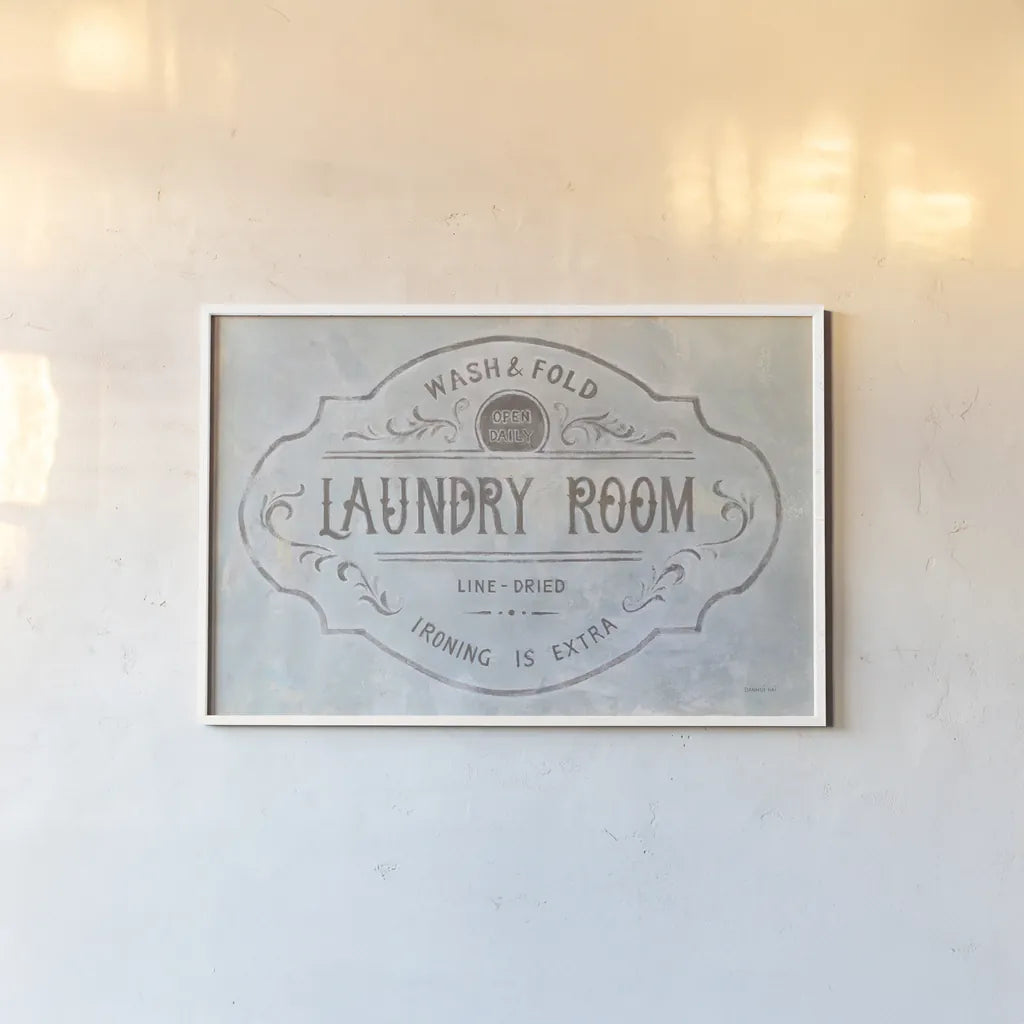 Laundry Day VIII by Danhui Nai. shown as a paper print in a white frame. Available as a archival giclee rolled canvas, fine art paper, or poster print. SKU 73590i.