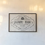 Laundry Day VIII Neutral by Danhui Nai. shown as a paper print in a black flame. Available as a archival giclee rolled canvas, fine art paper, or poster print. SKU 73683i.