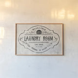 Laundry Day VIII Neutral by Danhui Nai. shown as a paper print in a natural frame. Available as a archival giclee rolled canvas, fine art paper, or poster print. SKU 73683i.