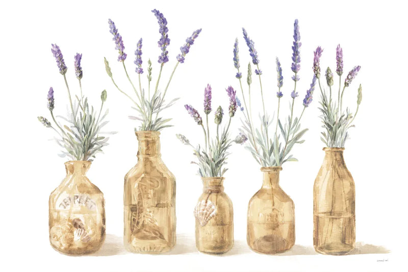 Lavender in Amber Glass by Danhui Nai. SKU 82240i. Archival Giclee Fine art print for wall decor.