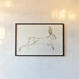 Leaps and Bounds by Danhui Nai. shown as a paper print in a black flame. Available as a archival giclee rolled canvas, fine art paper, or poster print. SKU 88571i.