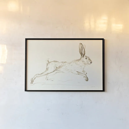 Leaps and Bounds by Danhui Nai. shown as a paper print in a black flame. Available as a archival giclee rolled canvas, fine art paper, or poster print. SKU 88571i.