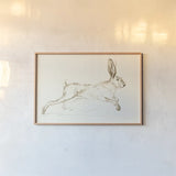Leaps and Bounds by Danhui Nai. shown as a paper print in a natural frame. Available as a archival giclee rolled canvas, fine art paper, or poster print. SKU 88571i.