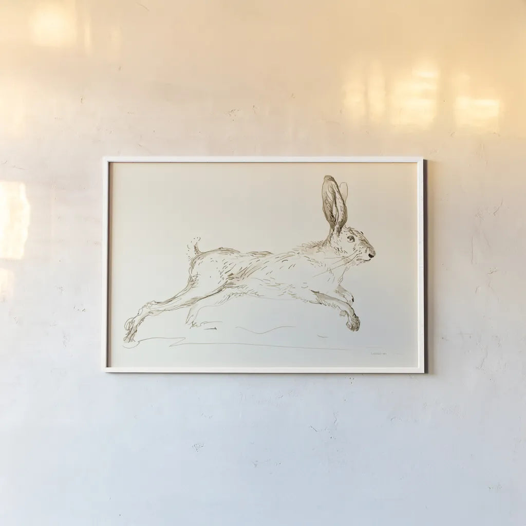 Leaps and Bounds by Danhui Nai. shown as a paper print in a white frame. Available as a archival giclee rolled canvas, fine art paper, or poster print. SKU 88571i.