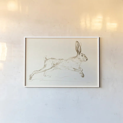 Leaps and Bounds by Danhui Nai. shown as a paper print in a white frame. Available as a archival giclee rolled canvas, fine art paper, or poster print. SKU 88571i.