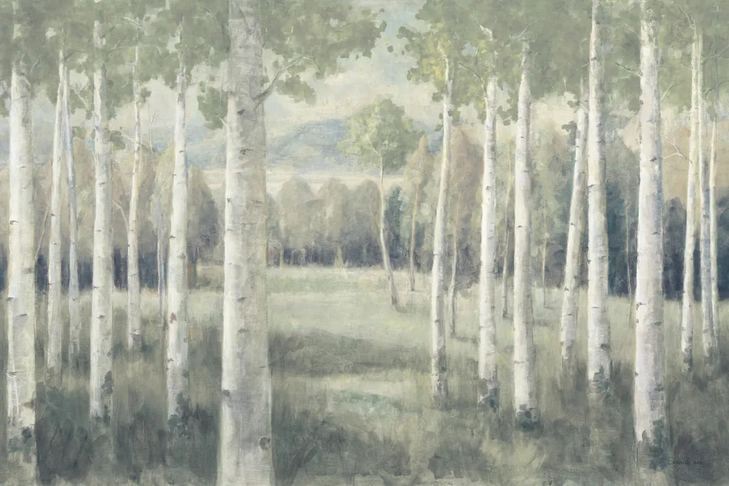 Light Aspens by Danhui Nai. SKU 72455i. Archival Giclee Fine art print for wall decor.