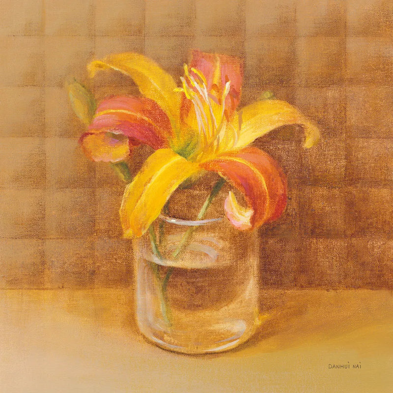 Lily in Glass by Danhui Nai. SKU 36566a. Archival Giclee Fine art print for wall decor.