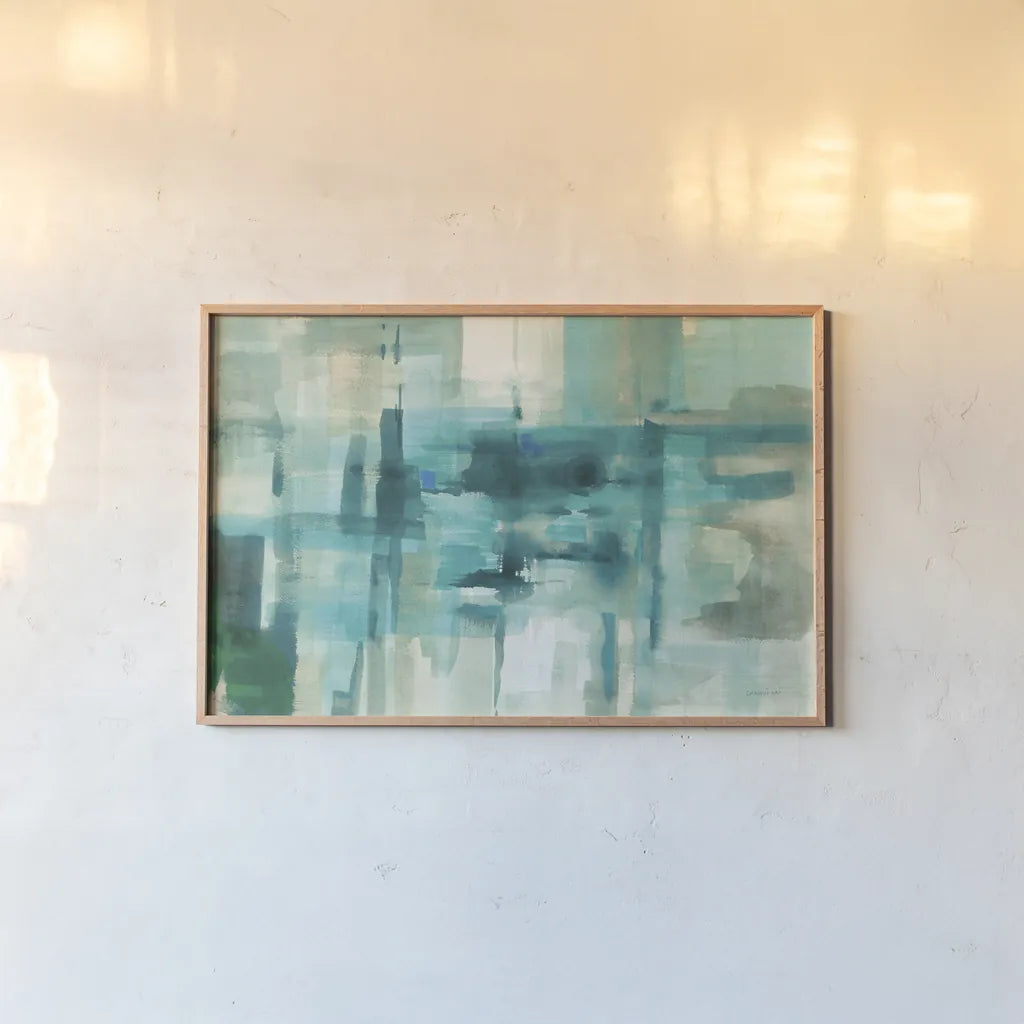 Liquid Structure by Danhui Nai. shown as a paper print in a natural frame. Available as a archival giclee rolled canvas, fine art paper, or poster print. SKU 56268i.