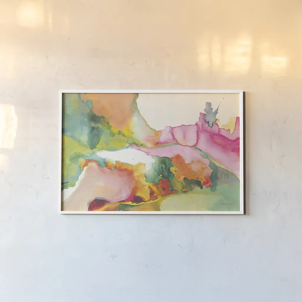 Liquified Crop by Danhui Nai. shown as a paper print in a white frame. Available as a archival giclee rolled canvas, fine art paper, or poster print. SKU 64172i.