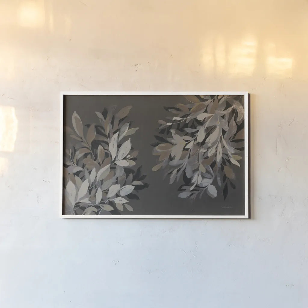 Lively Branches by Danhui Nai. shown as a paper print in a white frame. Available as a archival giclee rolled canvas, fine art paper, or poster print. SKU 77203i.