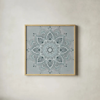 Lunar Embrace I by Danhui Nai. Shown in a natural wood glass frame for a timeless modern aesthetic. Available as an archival giclee rolled canvas, fine art paper, or poster print. SKU 90793a.